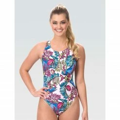 Dolfin Classics Women's Coral Reef Print One Piece Swimsuit Swimwear