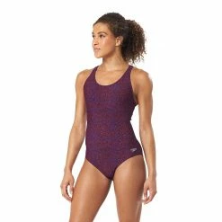 Speedo Endurance Lite Print Muscleback Swimwear