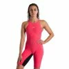 Speedo LZR Pure Valor Kneeskin Open Back- Red/Black Swimwear