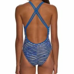 Swimwear Speedo Women's Pro LT Racing Stripe Volt Back One Piece Swimsuit