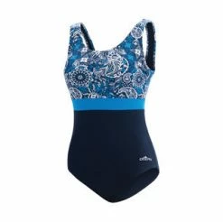 Dolfin Aquashape Santorini Color Block Moderate Scoop Back 1-Piece Swimwear