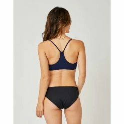 Carve St. Barth Reversible Bottom: Black/Navy Swimwear