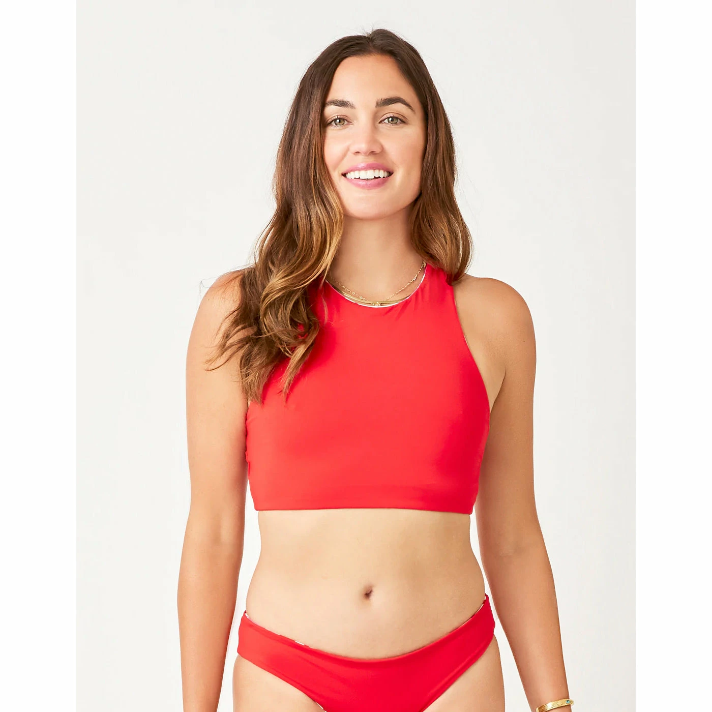 Carve Sanitas Reversible Top: Orchard/Hot Red Swimwear 4 Carve Sanitas Reversible Top: Orchard/Hot Red Swimwear