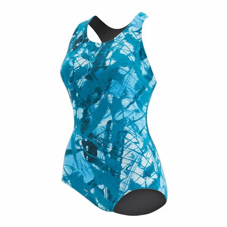 Swimwear Dolfin Aquashape Conservative Lap Suit Mariposa Print 4 Swimwear Dolfin Aquashape Conservative Lap Suit Mariposa Print