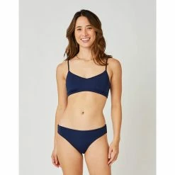 Carve St. Barth Reversible Bottom: Black/Navy Swimwear