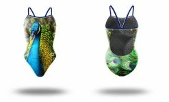 Q Swimwear Peacock Sunback Tank