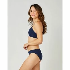Carve St. Barth Reversible Bottom: Black/Navy Swimwear
