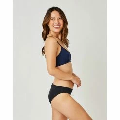 Carve St. Barth Reversible Bottom: Black/Navy Swimwear