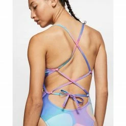 Swimwear Nike Spectrum Lace Up Tie Back One Piece