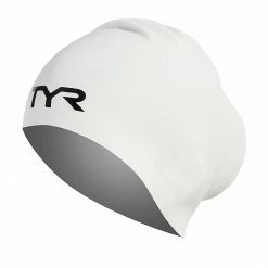 Swim Caps TYR Long Hair Wrinkle Free Silicone Cap