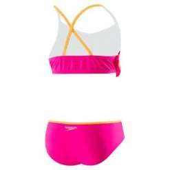 Speedo Girls Jungle Floral Ruffle Pink 2-PC Kid's New Arrivals