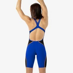 Speedo LZR Pure Intent Open Back Kneeskin-Blue Flame Technical Suits