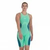 Speedo LZR Pure Intent Open Back Kneeskin- Green Glow Swimwear 2 Speedo LZR Pure Intent Open Back Kneeskin- Green Glow Swimwear