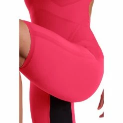 Speedo LZR Pure Valor Kneeskin Open Back- Red/Black Swimwear