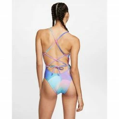 Swimwear Nike Spectrum Lace Up Tie Back One Piece