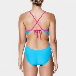 Nike Women's Solid Crossback One Piece Swimsuit