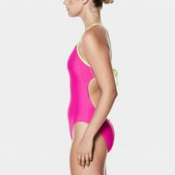 Nike Women's Solid Crossback One Piece Swimsuit