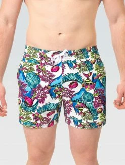 Dolfin Men's 5" Swim Trunk- Coral Reef Swimwear