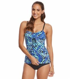 Swimwear Dolfin Aquashape St Lucia Tie Front Tankini Top