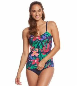 Dolfin Aquashape Lanai Tie Front Tankini Top 11 Dolfin Aquashape Lanai Tie Front Tankini Top
