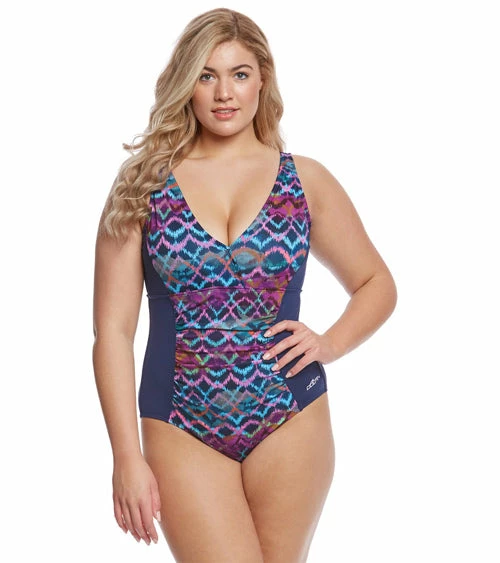Dolfin Aquashape Morocco V-Neck Plus Size Swimsuit 3 Dolfin Aquashape Morocco V-Neck Plus Size Swimsuit