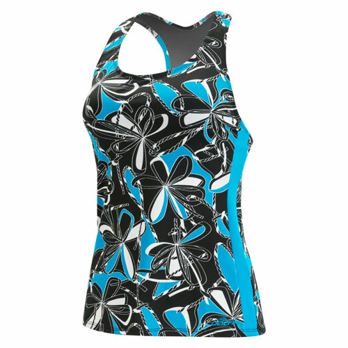 Dolfin Aquashape Knotty Flowers Racerback Tankini Top Swimwear 6 Dolfin Aquashape Knotty Flowers Racerback Tankini Top Swimwear