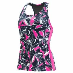 Dolfin Aquashape Knotty Flowers Racerback Tankini Top Swimwear 25 Dolfin Aquashape Knotty Flowers Racerback Tankini Top Swimwear
