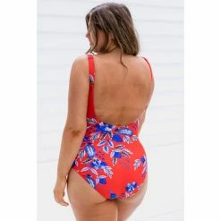 Swimwear Capriosca Cherry Blossom Scoop One Piece