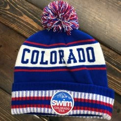 MI Sports Swim Colorado Pom Pom Beanie