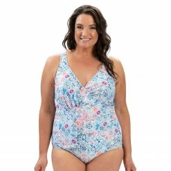 Dolfin Aquatic Fitness Aquashape Women's Almafi Moderate Ruched Front One Piece Swimsuit