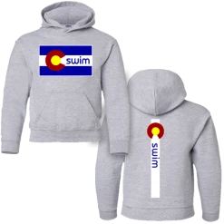 MI Sports Swim Colorado Flag Cotton Hoody