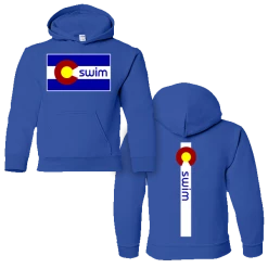 MI Sports Swim Colorado Flag Cotton Hoody