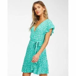 Billabong Wrap And Roll Woven Wrap Dress