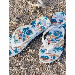 Roxy Girl Tahiti Flip Flops Girls 11 Roxy Girl Tahiti Flip Flops Girls
