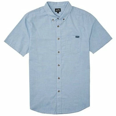 Billabong All Day Short Sleeve Shirt-Light Blue 3 Billabong All Day Short Sleeve Shirt-Light Blue