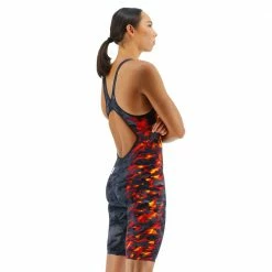 TYR Venzo Camo Fire Open Back Swimwear