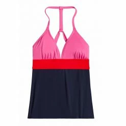 Carve Dahlia Tankini: Fuchsia W. Navy Swimwear