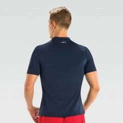 Dolfin Men's Mock Neck Short Sleeve Rash Guard