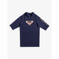 Roxy Girls Whole Hearted Short Sleeve Rashguard