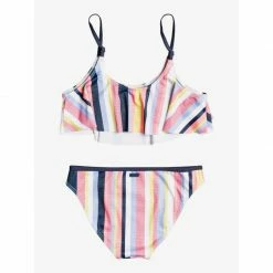 Kid's New Arrivals Roxy Girls 7-16 Lovely Shine Flutter Bikini Set