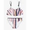 Kid's New Arrivals Roxy Girls 7-16 Lovely Shine Flutter Bikini Set