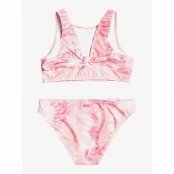 Kid's New Arrivals Roxy Girls 7-16 Colors Reflection Crop Top Bikini Set