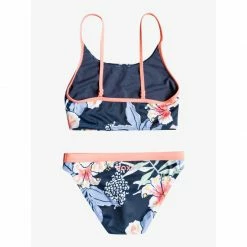 Kid's New Arrivals Roxy Girls 7-16 Summer Good Wave Crop Top Bikini Set