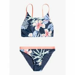Kid's New Arrivals Roxy Girls 7-16 Summer Good Wave Crop Top Bikini Set