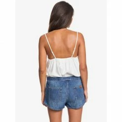 Roxy Go To The Beach Elasticized Denim Shorts Swimwear 9 Roxy Go To The Beach Elasticized Denim Shorts Swimwear