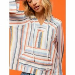 Tops Roxy Wild And Free Poncho Hoodie