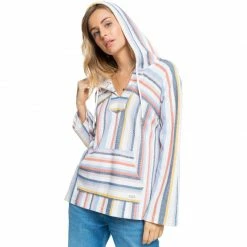 Tops Roxy Wild And Free Poncho Hoodie