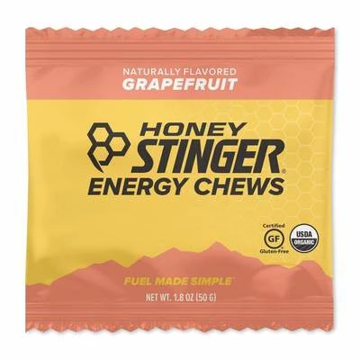 Honey Stinger Grapefruit Organice Energy Chews 3 Honey Stinger Grapefruit Organice Energy Chews
