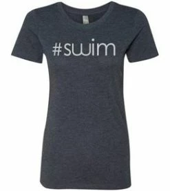 MI Sports #Swim Ladies Tri Blend Tee Clothing