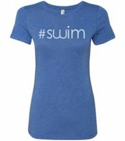 MI Sports #Swim Ladies Tri Blend Tee Clothing